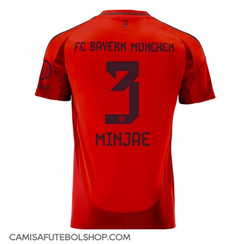 Camisa de time de futebol Bayern Munich Kim Min-jae #3 Replicas 1º Equipamento 2024-25 Manga Curta